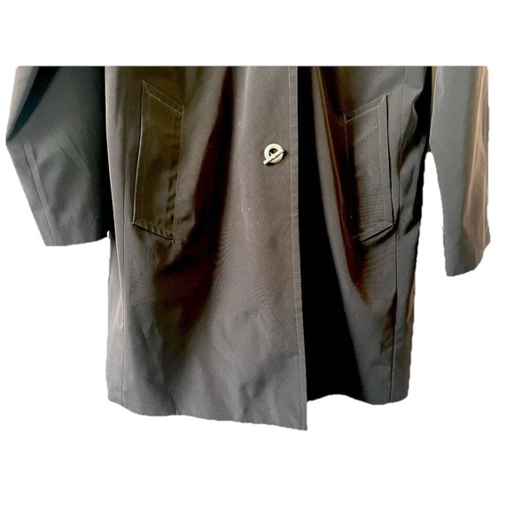 London Fog Trench Coat Women M Brown Removable Hood Lightweight‎ Classic Neutral - Picture 5 of 13